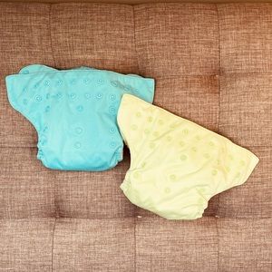 2 BumGenius All-in-One Snap Reusable Diapers
